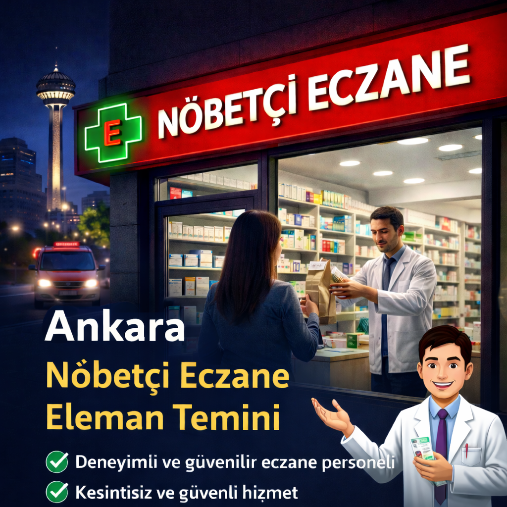 Ankara’da Nöbetçi Eczane Eleman Temini Hizmeti