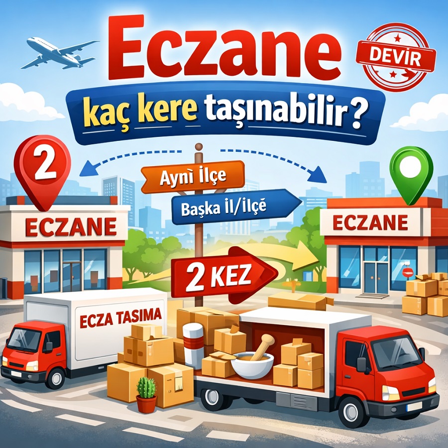 Eczane kaç kere taşınabilir?
